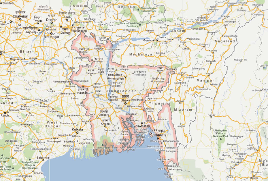 carte du bangladesh